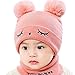 Produktbild LORYLOLY Winter Baby Mütze & Schal, Kleinkind Winter warme Hüte Schals Set, für Kinder Kleinkinder Baby Boy Baby Girl 0-36 Monate, 5 Farben