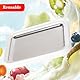 Eisplatte zum Eis Machen, Ice Rolls Platte mit 2 Spateln, Kleine DIY Eisrollen-Maschine，Eisplatte Eis Rolls, Ice Cream Maker für Hausgemachte Gerollte Eiscreme, Gefrorener Joghurt, Gelato Weiß