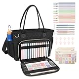 Large Tote Bag for Women, 13.4 Inch Laptop Work Tote, Quilted Teacher Tote Bag, Bible Carryall & Multifunctional Shoulder Handbag for Work, School, Office, Daily Use, Travel