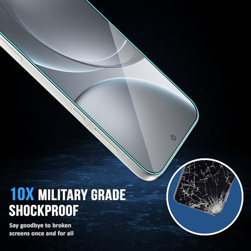 Image of FIRST MART Tempered Glass Screen Protector for Oppo Find X9 Pro - Full-Glue Screen Guard, 3D Edge to Edge, HD Clear, Bubble-Free, Case-Friendly, Black, Pack of 2