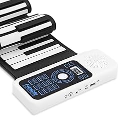 ZHJOPP Piano Enroulable à 88 Touches, Clavier de Piano Portable Rechargeable, Piano à Main, Piano de Voyage, Support de Piano Flexible, Haut-Parleur MIDI débutants (Black One Size) - Les Beatles, Paul McCartney, John Lennon, RIngo Starr, George Harrison ZHJOPP Piano Enroulable à 88 Touches, Clavier de Piano Portable Rechargeable, Piano à Main, Piano de Voyage, Support de Piano Flexible, Haut-Parleur MIDI débutants (Black One Size) – Image 3