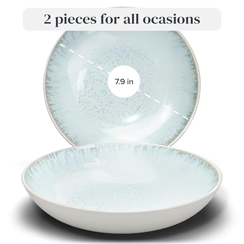 Bols à pâtes en céramique beige 19,6cm parfaits pour micro-ondes - 4