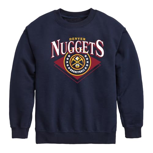Junk Food NBA - Denver Nuggets Court Classic Kids Crewneck Navy