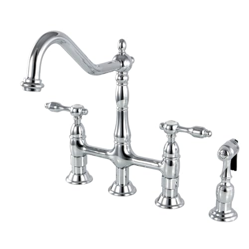 Kingston Brass Tudor 8-Inch Center Chrome Faucet