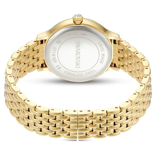 Swarovski Zegarek Imber, Swiss Made, Metalowa bransoleta, W odcieniu złota, Powłoka w odcieniu złota