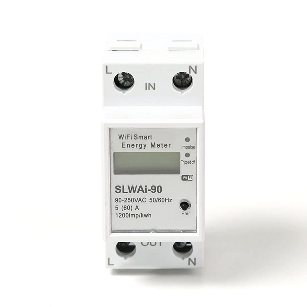 Tuya WIFI Din Rail Misuratore di Energia Interruttore di Intelligente Misuratore di Misurazione Elettronico AC 220V Kwh Contatore Fattore di Frequenza