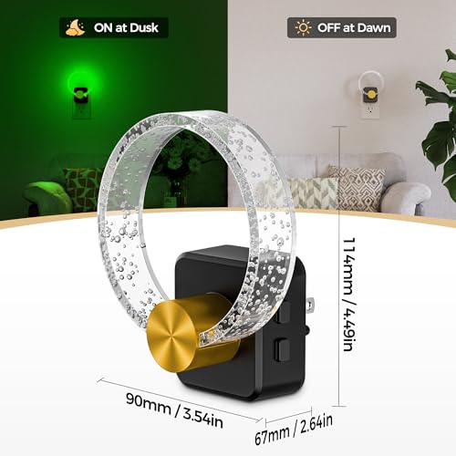 Image of DORESshop Night Lights Plug into Wall, LED Night Light Color Changing RGB