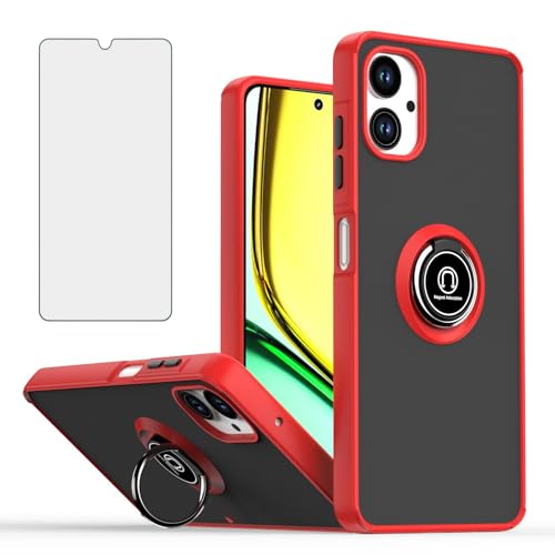 Coque Samsung A07 4G antichoc robuste avec anneau et vitre