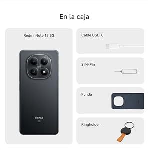 XIAOMI REDMI Note 15 5G Smartphone 8+256GB Morado batería de 5520 mAh