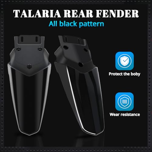 Image of CHANGCHENG Rear Fender for Talaria - Protector Plastic Motorcycle Fender | Mudguard for Talaria Sting MX3 MX4 MX5 Freego X2 /X2 Pro Electric Dirt Bike Black