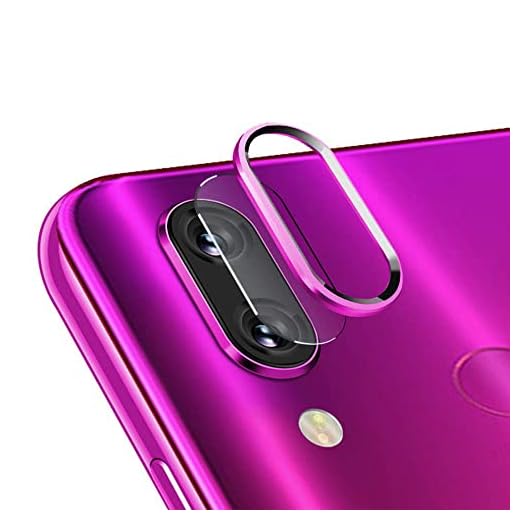 NOKOER Protector de Lente de Cámara para Xiaomi Redmi Note 7/Note 7 Pro, [2 en 1] Anillo Protector Metálico para la Cámara + Película Protectora para la Cámara, Cámara de Protección - Morado