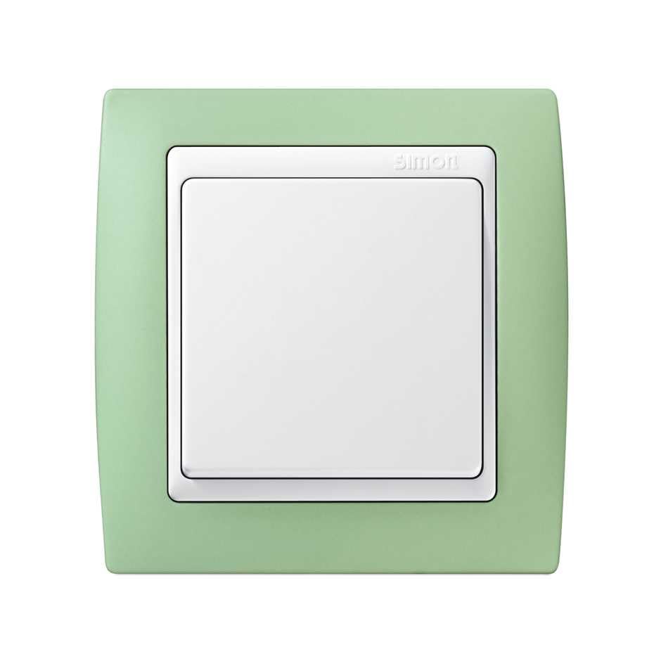 Simon 82621-65 placa de pared y cubierta de interruptor Verde
