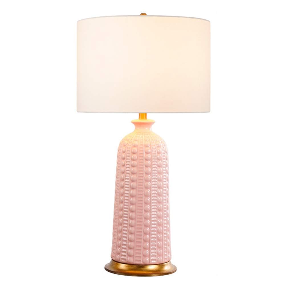 asdchZen Modern White Ceramic Table Lamp 30.3" High Ceramic Bedside Desk Nightstand Lamp For Bedroom Living Room House Home-2,1