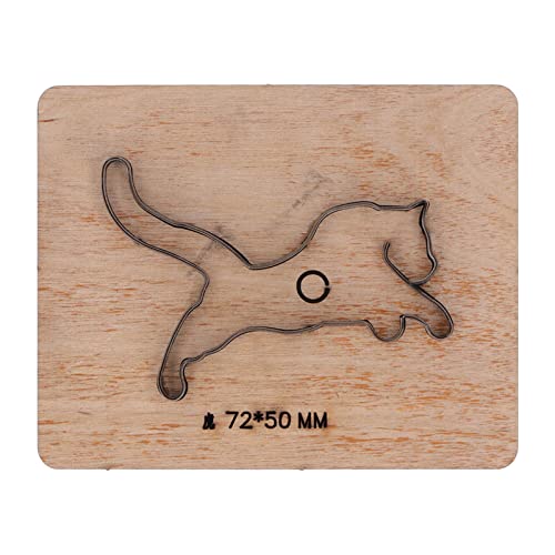 Shape Leather Cutting Die 72x50mm Punch Cutting Machine Craft Tool for Wallet Belt DIY Cardboard Rubber