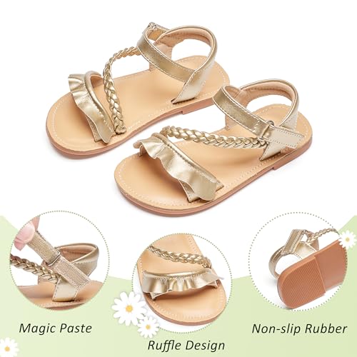 Image of GINFIVE Toddler Girls Sandals Girls Toddler Sandals Little Girls Kids Shoes
