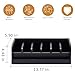 MinBoo Bamboo Belt Organizer Box,6 Grids Belt Rack for Closet and Drawer, Belt Storage Organizer and Displayer for Men Women