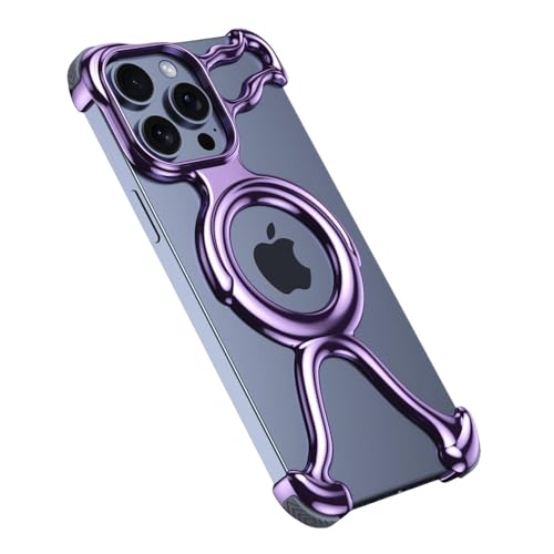 Coque iPhone 14 violette évidée pour sublimer votre style unique