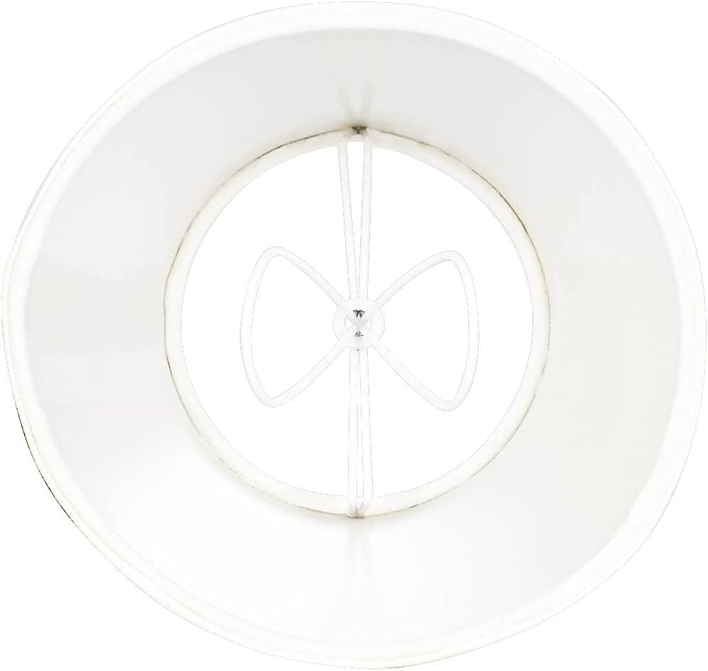 Set of 2 Empire Chandelier Shades Cream Small 3" Top x 5" Bottom x 4" High Candelabra Clip-On Fitting - Springcrest