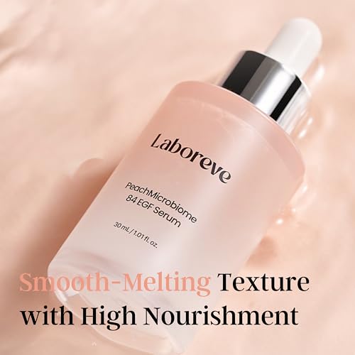 Image of PeachMicrobiome 84 EGF Peach Serum, Niacinamide & Allantoin to Support Skin Barrier and Calm Skin - Suitable for Sensitive Skin Types, Korean Skin Care (30ml / 1.01 fl. oz.)