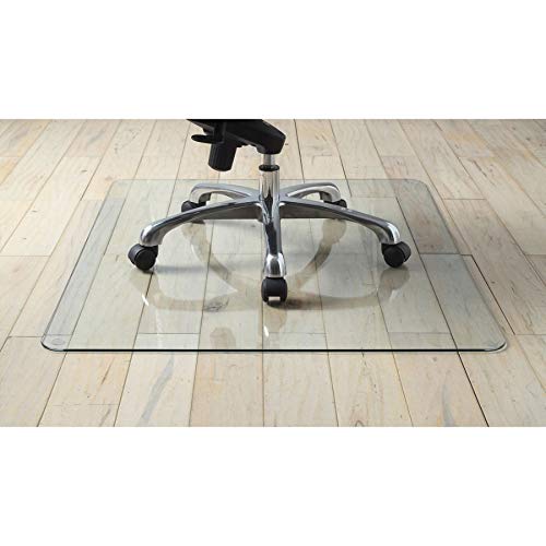 Lorell Tempered Glass Chairmat Chair Mat, 50", Clear #TOP1