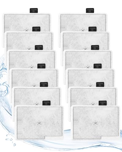 Cunina Small Filter Cartridges Compatible with Aqueon QuietFlow Power Filter Size 10 & E Internal Filter - Replacement Filter Cartridges & Small Fish Tank Filter for Small Fish Tanks 12pcs