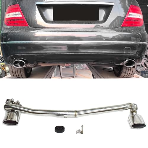 Tuyau d'échappement pour Benz W204 C180 C200 mise à niveau C300 style double sortie - 6
