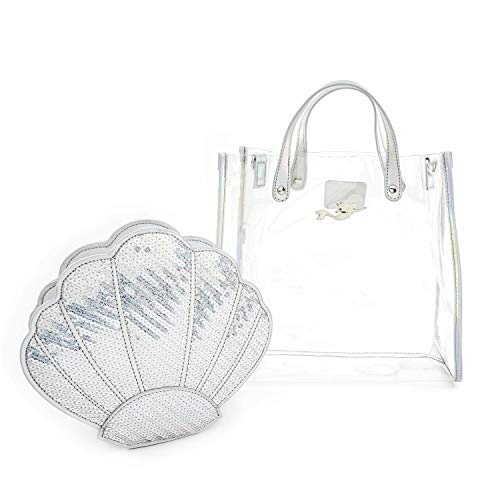 Loungefly WDTB1808 Ariel 30th Anniversary 2 Piece Crossbody Bag