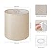 Beige Linen Tall Drum Lampshade, 11