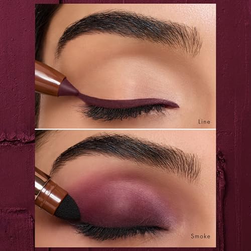 Image of HYUE AmplifEYE 3-in-1 EYE Crayon | Eyeshadow - Liner - Kohl | Plum Drip | Creamy Multi-Use Stick with in-built Sharpener and Smudger | High-Pigment Formula with Vitamin E & Jojoba Oil