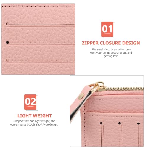 1pcs Women's Slim Card Holder Zipper Closure Wallet for Women Purse Compact Credit Card Organizer Ladies Clutch4