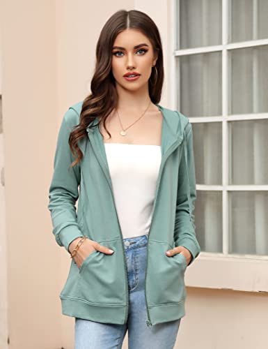 MISSKY Women's Casual Long Sleeve Zip up Jacket with Pockets Running Sweatshirts Jackets2