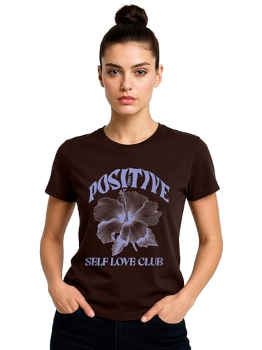 Image of Cotton Blend Regular Fit Half Sleeve Printed Round Neck Multicolor Drop Shoulder T-Shirt for Womens & Girls (Pack of 4)