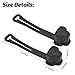 Osilly 2PCS Car 3 Prong Plug Protector, Weatherproof Outdoor Electrical Plug Safety Protective Cover for 120Volt Vehicle, Automotive Extension Cord End Cap for Engine Block Heater Cords