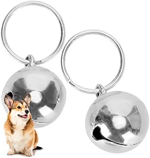 2pcs Rust AntiLost Copper Bells Extra Loud Pair of Cat & Dog Brass Portable Bells Collar Charm Bells for Save Birds & Wildlife
