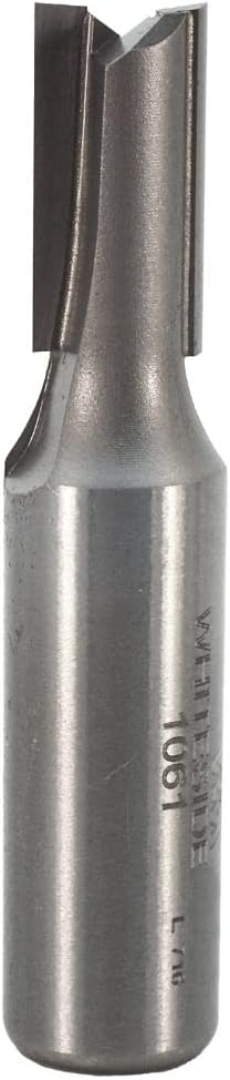 Whiteside 1061 Straight Router Bit: 3/8 Inch Cutting Diameter, 1/2 Inch Shank, 3/4 Inch Cutting Length