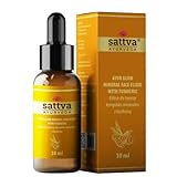 Sattva Ayurveda Kurkuma Gesichtsserum – Ayur Glow Serum mit Niacinamid, Vitamin C, Hyaluronsäure & Mineralienkomplex – Feuchtigkeit & Strahlender Teint – 30 ml
