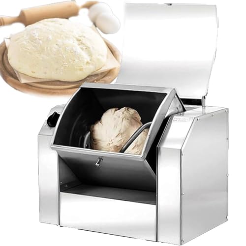 Batidora eléctrica de masa, batidora de cocina comercial resistente con temporizador, ideal para amasar masa y preparación de alimentos, capacidad de mezcla de 3 kg a 7 kg