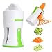 Produktbild HOMPO Spiralschneider Hand Zoodle Maker - Spiralschneider Gemüse Schneider für Karotte, Gurke, Kartoffel,Kürbis, Zucchini, Zwiebel, Gemüsespaghetti