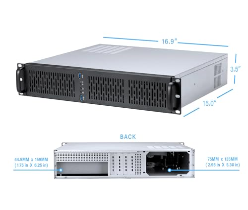 Image of Rosewill 2U Server Chassis Rackmount Case | 4 x 3.5 HDD Bays | Micro-ATX Compatible | 3 x 80mm PWM Fans | 2 x USB 3.0 | RSV-Z2600U