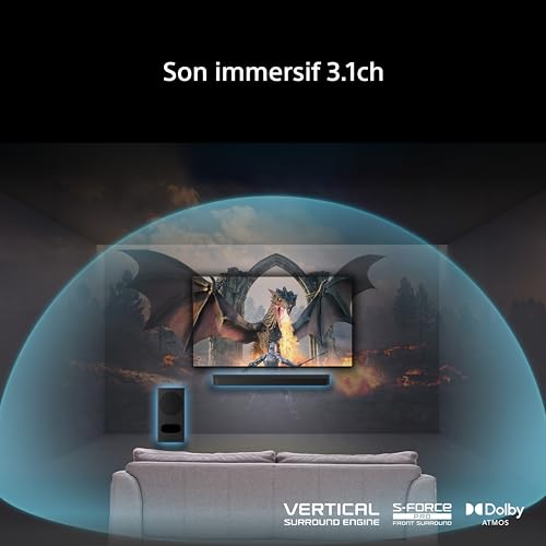 Barre de son Sony Bravia Theatre Bar 5 Dolby Atmos 3.1 + Caisson de basses - vue 5