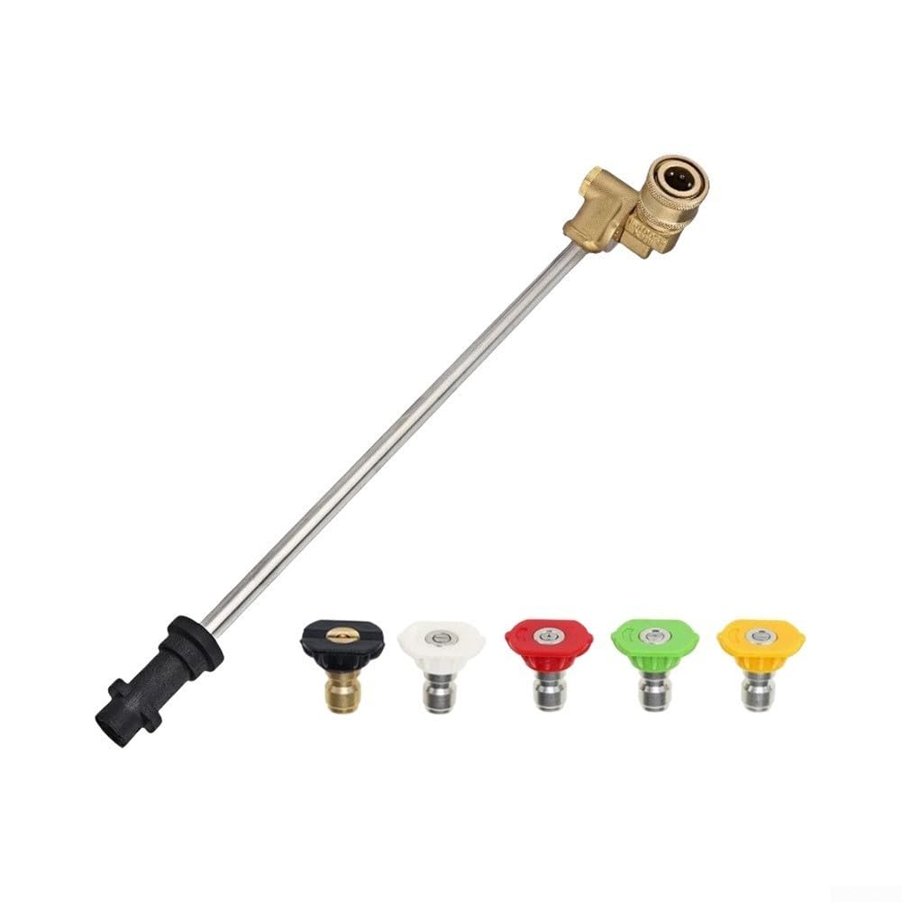 Barra Curva 30° para lavado Coche para Conexión Rápida 1/4 Pulgadas(Rod and nozzle)