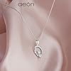 Aeon Silver Claddagh Necklace - 925 Sterling Silver & White Cubic Zirconia Pendant | Adjustable 16-18 Inch Chain | Irish Celtic Jewellery #1