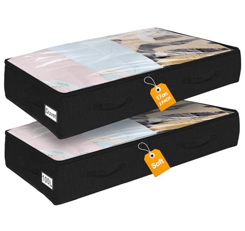 Utilizzo versatile: oltre allo stoccaggio sotto il letto, questi contenitori possono essere utilizzati in armadi, garage o qualsiasi area in cui è necessario riporre in modo organizzato.