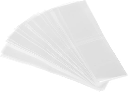 Miniatura 76 de PATIKIL Bandas retráctiles perforadas de 6.102 x 1.575 in, paquete de 400 bandas termocontraíbles de PVC para tapas de diámetro de 3.74 a 3.82