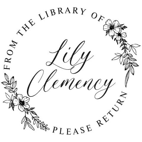 Stamp by Me | Custom Library Stamp | Book Stamp | Library of Stamp | Book Stamps | This Book Belongs to | Monogram self-Inking or Wood Handle Stamp | Custom Rubber Book Stamp | Bookplate Stamp | Round Cover
