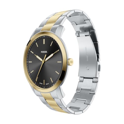 Image of Fossil Men's Minimalist Quartz Stainless Steel Three-Hand Watch for Men