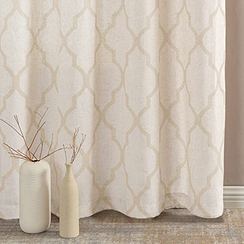 Jinchan MRCAGM-B5084P2C06 Linen Curtains Moroccan Tile Curtains thumb #4