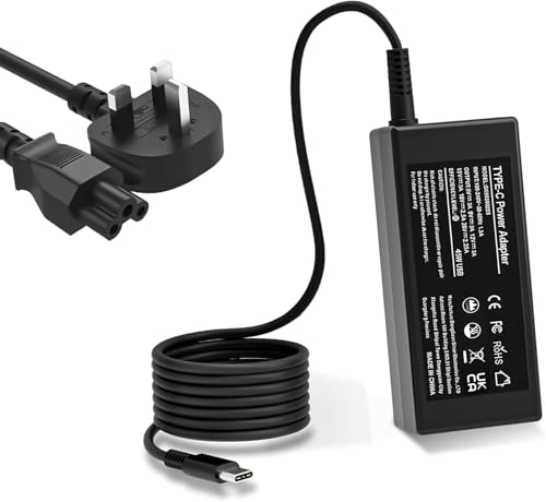 Chromebook Charger,45W USB C Laptop Charger suitable for HP Lenovo Dell Asus Acer Samsung Google Chromebook, Type C Fast Charging Power Adapter