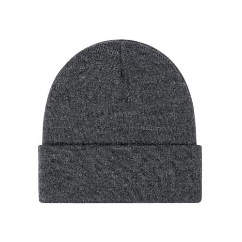 Image of Beanie for Men Women Warm Winter Hat Windproof Thick Knitted Cuffed Unisex Skull Cap