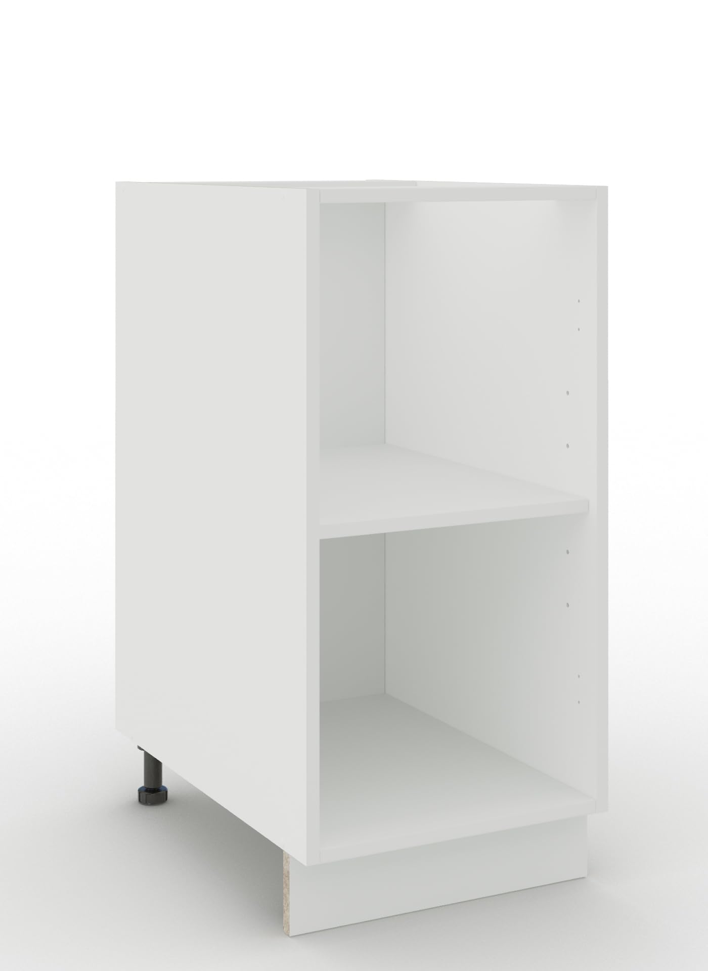JD Greta Adjustable Kitchen Base Unit Carcass - 400mm - Kitchen Cabinet Carcass - White Matt